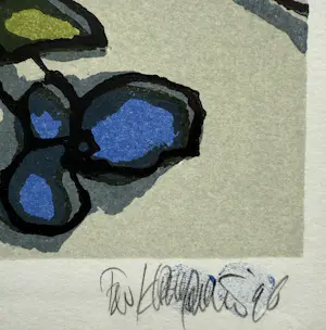 Fon Klement - handgesigneerde zeefdruk | 'Vol d'Oiseau' | 1996 kopen? Bied vanaf 10!