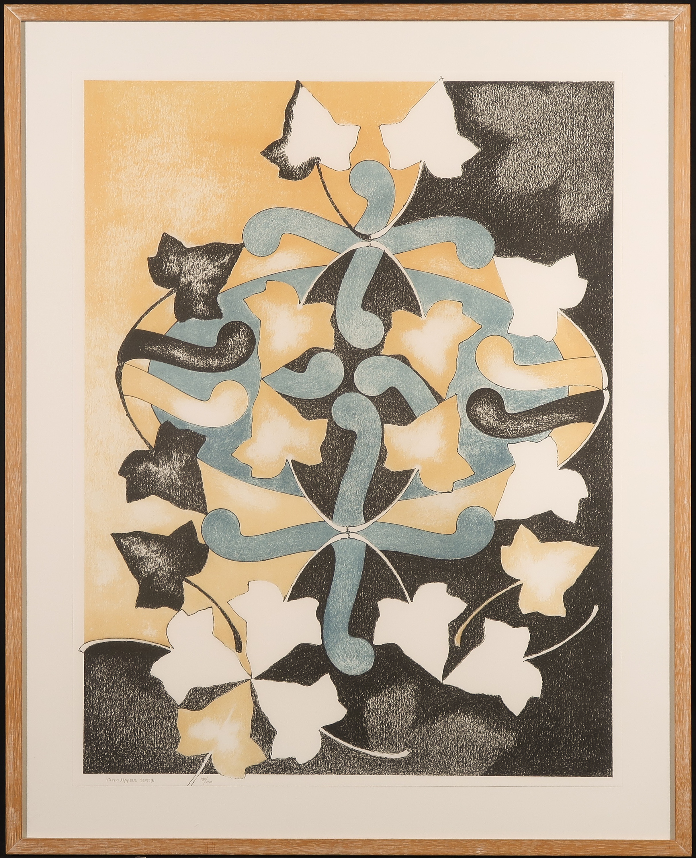 Guido Lippens - Litho, Hederablad - Ingelijst kopen? Bied vanaf 20!