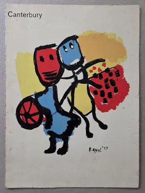 AcheterKarel Appel - Menukaart. Twee figuren. Naar werk uit 1957.? Enchérissez de 89!