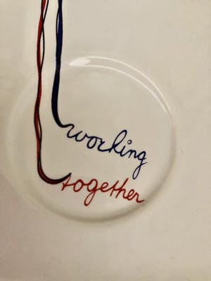 Corry Ammerlaan - 2 Kop en schotels met lepeltjes. kopen? Bied vanaf 15!