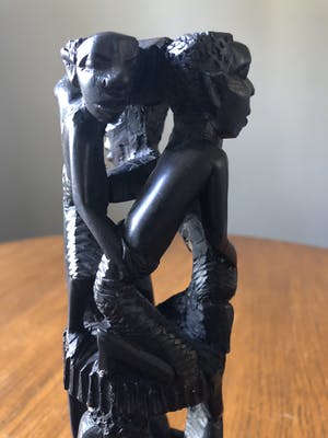 Niet of onleesbaar gesigneerd - Afrikaanse Makonde Levensboom kopen? Bied vanaf 1!