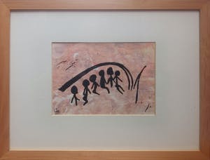 Niet of onleesbaar gesigneerd - linosnede op monotype kopen? Bied vanaf 1!