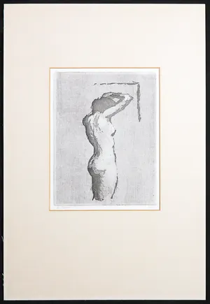 Adolfo Ramon Torcal - Ets, Zonder titel (Staand naakt) kopen? Bied vanaf 1!