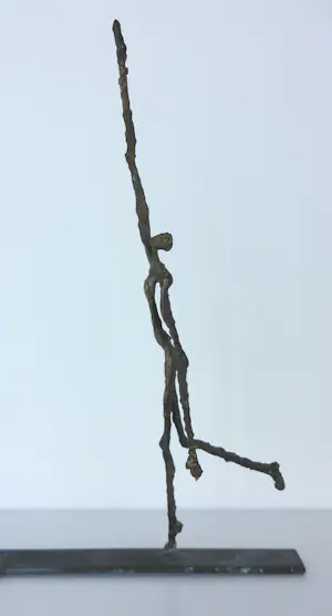 Franz Josef Vanck - Brons (wandobject), Springend figuur kopen? Bied vanaf 200!