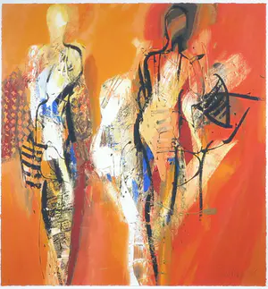 Peter Meijer - Zeefdruk, Zonder titel 3 - Ingelijst kopen? Bied vanaf 1!