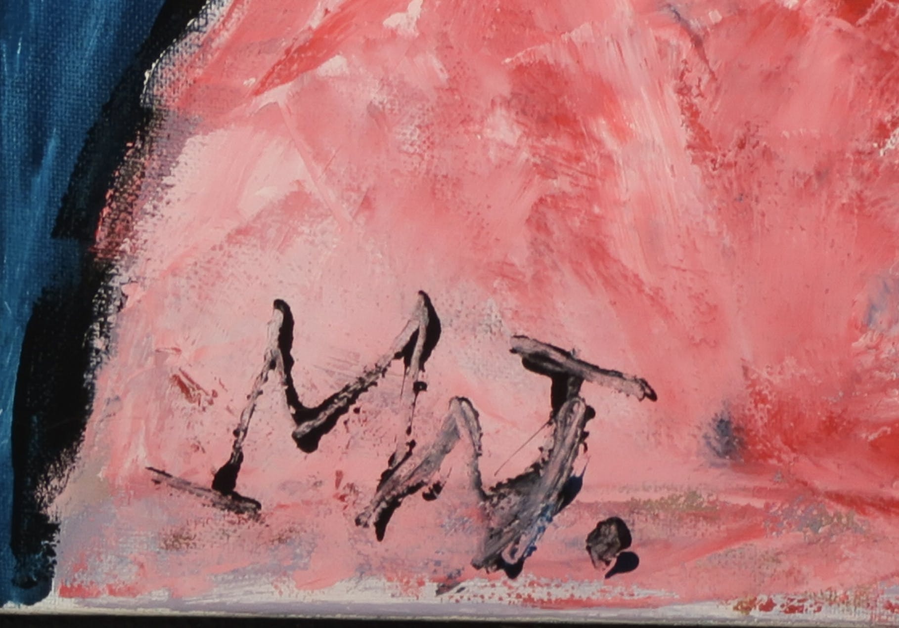 Martin van Wordragen - Gemengde techniek op doek, Tante met Fify - Ingelijst kopen? Bied vanaf 550!