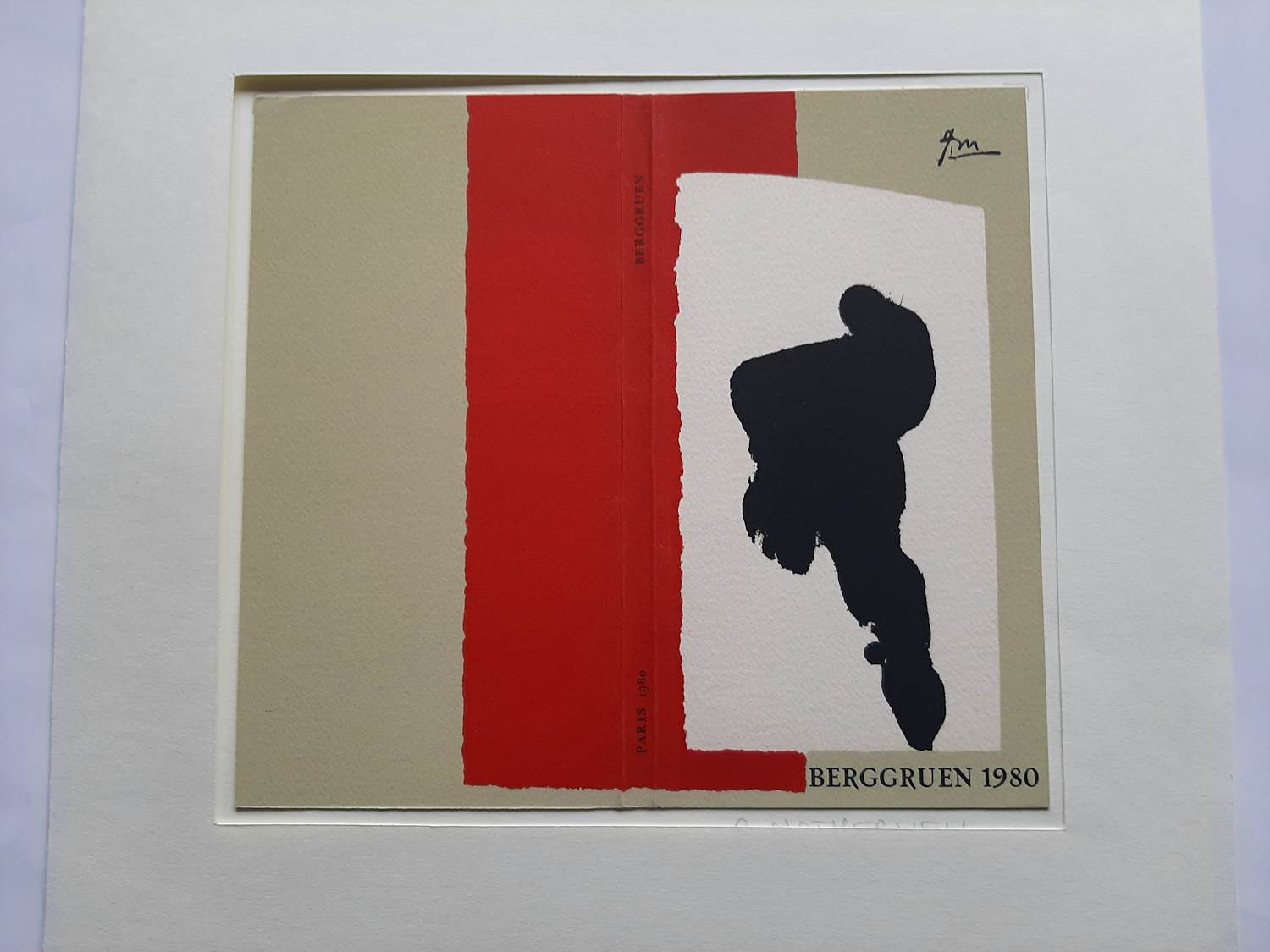 Robert Motherwell - Litho, Omslag van de catalogus van de Galerie Berggruen, Parijs, 1980. kopen? Bied vanaf 25!