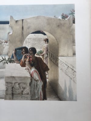 Buy Lourens Alma Tadema - Under the Roof of Blue Ionian Weather? Bid from 500!