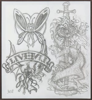 Peter Pontiac - Ontwerptekening in potlood - Ingelijst kopen? Bied vanaf 1!