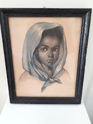 Lily Eversdijk Smulders - Afrikaans meisje met hoofddoek kaufen? Bieten Sie von 1!