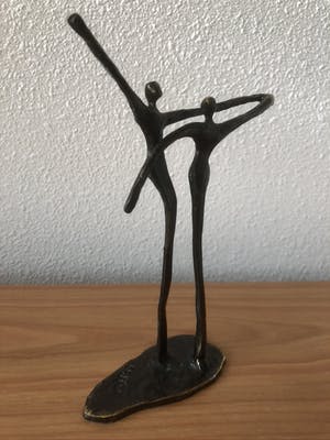 Corry Ammerlaan - Prachtig gesigneerd slank beeldje " SAMEN " kopen? Bied vanaf 25!