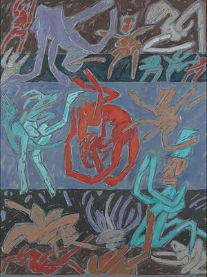 Nistor Coita - Gouache, Figuren - Ingelijst kopen? Bied vanaf 200!