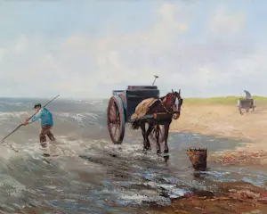 AcheterChristiaan Hendrik Eckhardt - Schelpenvisser op het strand? Enchérissez de 300!