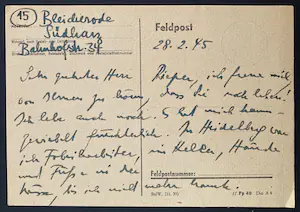 Hanna Nagel - Frau in Trauer - rückseitig mit bedeutendem Autograph kurz vor Kriegsende kopen? Bied vanaf 650!