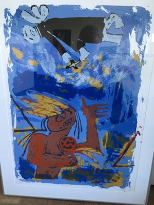 John Lie a Fo - Handgesigneerde kleurenlitho ‘Piaaiman’. kopen? Bied vanaf 60!