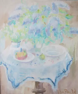 Buy Theo Van Rintel - Stilleven met bloemen en fruit? Bid from 400!