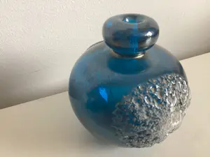 Mdina kunstglas - Blauw vaasje kopen? Bied vanaf 40!