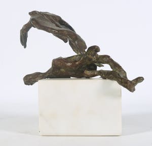 Johan de Zoete - Bronzen beeld, Z.T. Gevecht kopen? Bied vanaf 150!