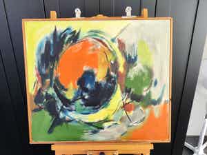 Iet van Es - Abstract schilderij verkocht voor € 75!