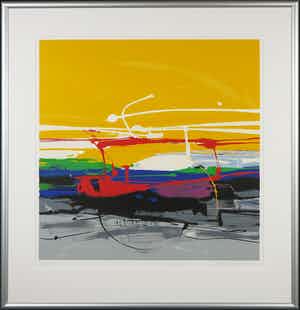 Frank Lejeune - Zeefdruk, Day- Ingelijst verkocht voor € 60!