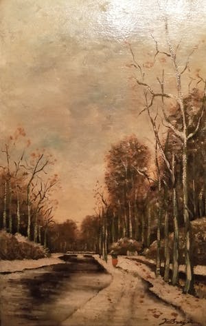 Niet of onleesbaar gesigneerd - Pendant - Zomer & Winter (1901) - Hollandse School kopen? Bied vanaf 10!