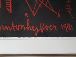 Anton Heyboer - Laatste keer! : Gemengde techniek op geschept papier, gesigneerd kopen? Bied vanaf 295!