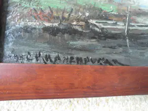 Hendrik Cornelis Kranenburg - Olieverf - Landschap met watertje en bootje kopen? Bied vanaf 65!