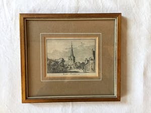 Hendrik Spilman - Markt te Tilborg, 1740 - Kopergravure, Ingelijst kopen? Bied vanaf 40!