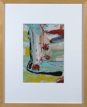 Jan te Wierik - Gemengde techniek op papier, Zonder titel - Ingelijst kopen? Bied vanaf 250!