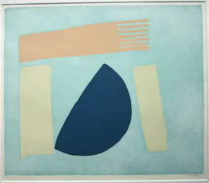 Wil Klaassen - Ingelijste zeefdruk , Abstracte voorstelling – Lijst, 78 x 87 cm kopen? Bied vanaf 1!