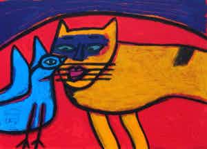 Corneille - Ingelijste litho - 2000 (nette lijst!) verkocht voor € 225!