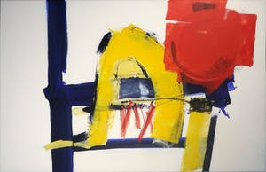 Arty Grimm - Olieverf op doek, Abstracte compositie - Ingelijst (Zeer groot) kopen? Bied vanaf 700!