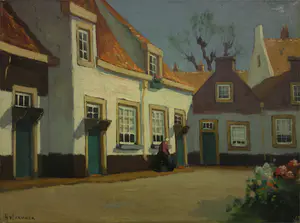 AcheterNiet of onleesbaar gesigneerd - Boerenhofje? Enchérissez de 1!