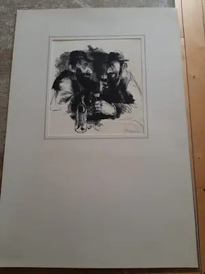 Jan Mensinga - Litho, scènes uit het caféleven kopen? Bied vanaf 35!