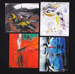 Nico Molenkamp - Lot van vier verschillende zeefdrukken verkocht voor € 30!