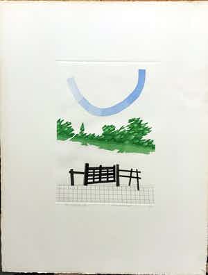 Harrie Gerritz - Ets aquatint, Een uur op een plek ,hand gesigneerd 5/35 verkocht voor € 55!