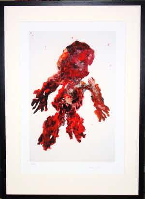 Armando - Rode Krijger (MOOI INGELIJST) verkocht voor € 225!