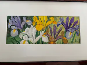 Alberta Johanna Meijer-Smetz - fijn stilleven met irissen kopen? Bied vanaf 45!