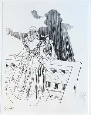 Peter van Straaten - Balkonscène Romeo en Juliet verkocht voor € 60!