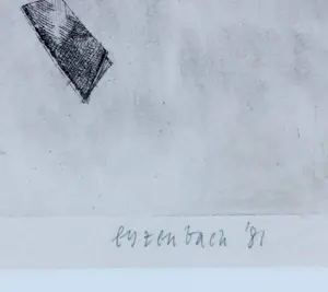 Tom Eyzenbach - Ets, De vereenzelviging met de hoofdpersoon - Ingelijst kopen? Bied vanaf 10!