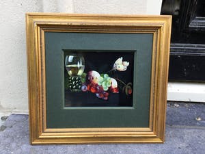 Hans Verhoef - A8157 - Stilleven met fruit, vlinder en wijnglas kopen? Bied vanaf 250!