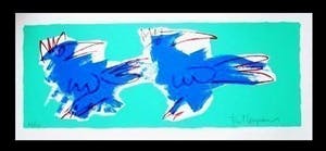 Frank Lengvenius - Kleurenzeefdruk VOGELS Handgesigneerd GROOT!! kopen? Bied vanaf 45!