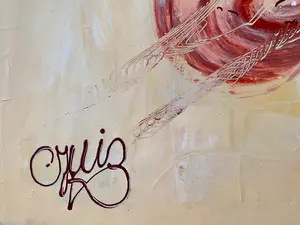 Caroline Vis - "The Clash II" (2014) | Acryl op doek (70x100) met certificaat van echtheid kopen? Bied vanaf 1!