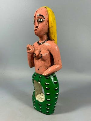 Benin - 200927 - Old Fon mami wata Statue from Benin - Nigeria kopen? Bied vanaf 65!