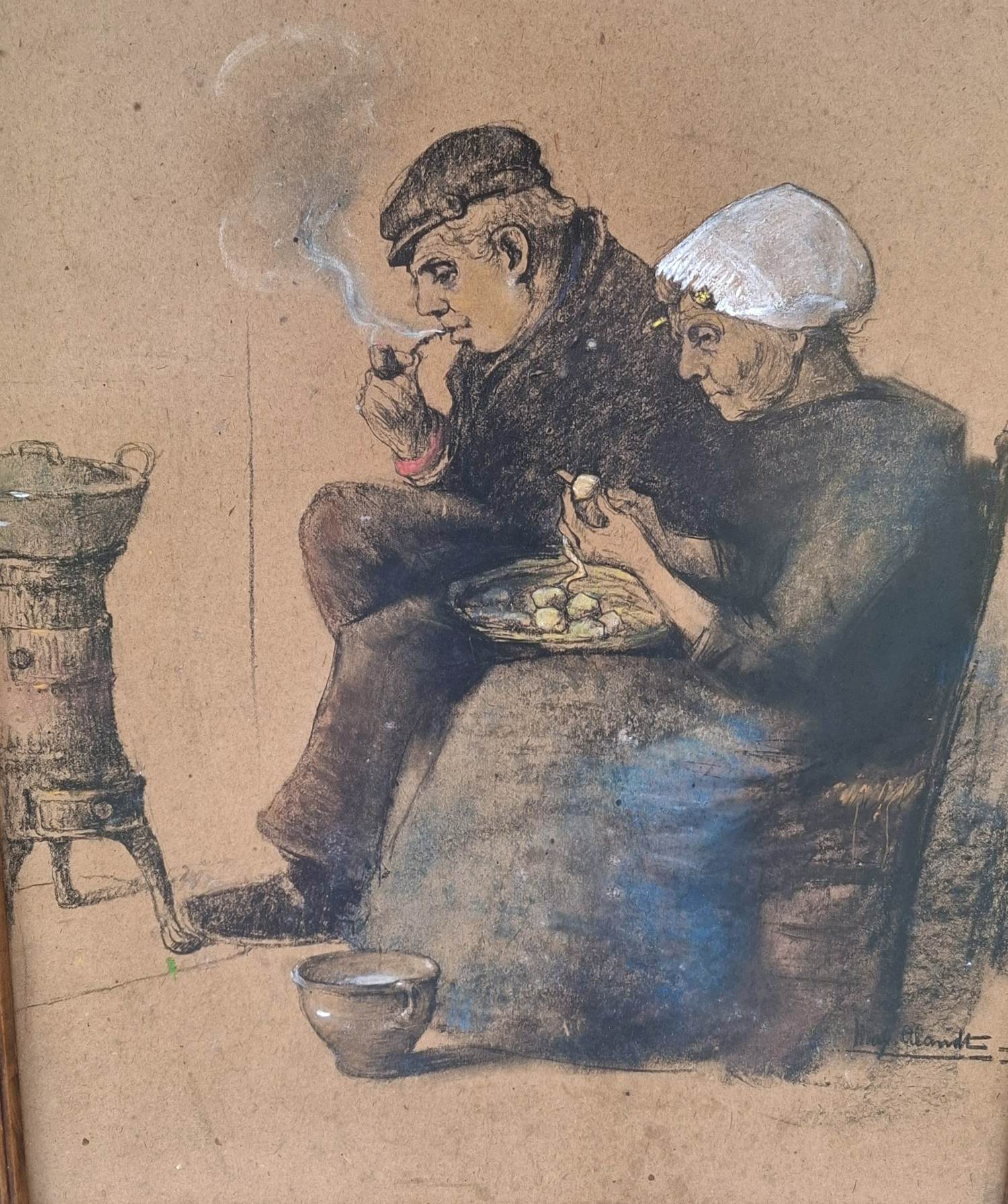 Max Alexander Alandt - huiselijk tafereel verkocht voor € 40!