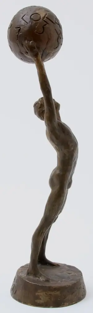 Kees Verkade - Bronzen sculptuur: "Trophée des chiffres et des lettres" - 1991 kopen? Bied vanaf 1999!