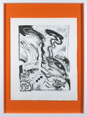 Lucebert - Litho uit het portfolio Fantasia - Ingelijst + originele linnen map kopen? Bied vanaf 1!