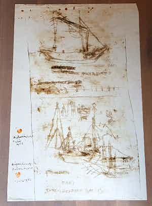 Anton Heyboer - Ets - De la Mar Santa Crus - juni 1980 verkocht voor € 1!