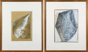 Chris Dagradi - Lot van twee aquarellen verkocht voor € 50!