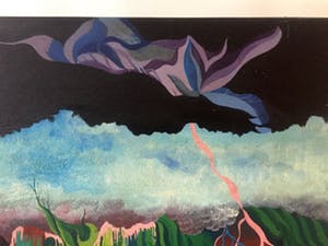 Lourens Lubbers - Surrealistische compositie - Olieverf op doek kopen? Bied vanaf 120!